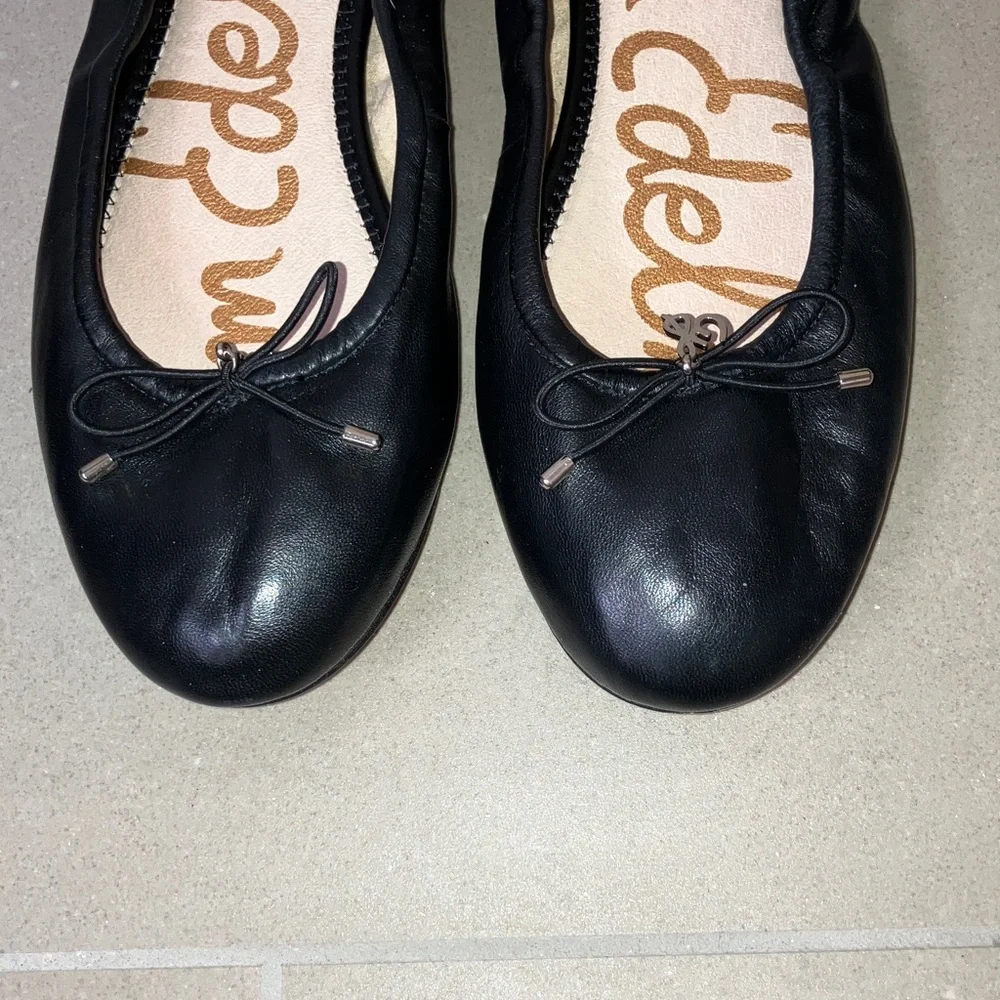 Sam Edelman 8.5 Black ballet flats EUC - Picture 2 of 6